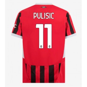 AC Milan Christian Pulisic #11 Replika Hjemmebanetrøje 2024-25 Kortærmet